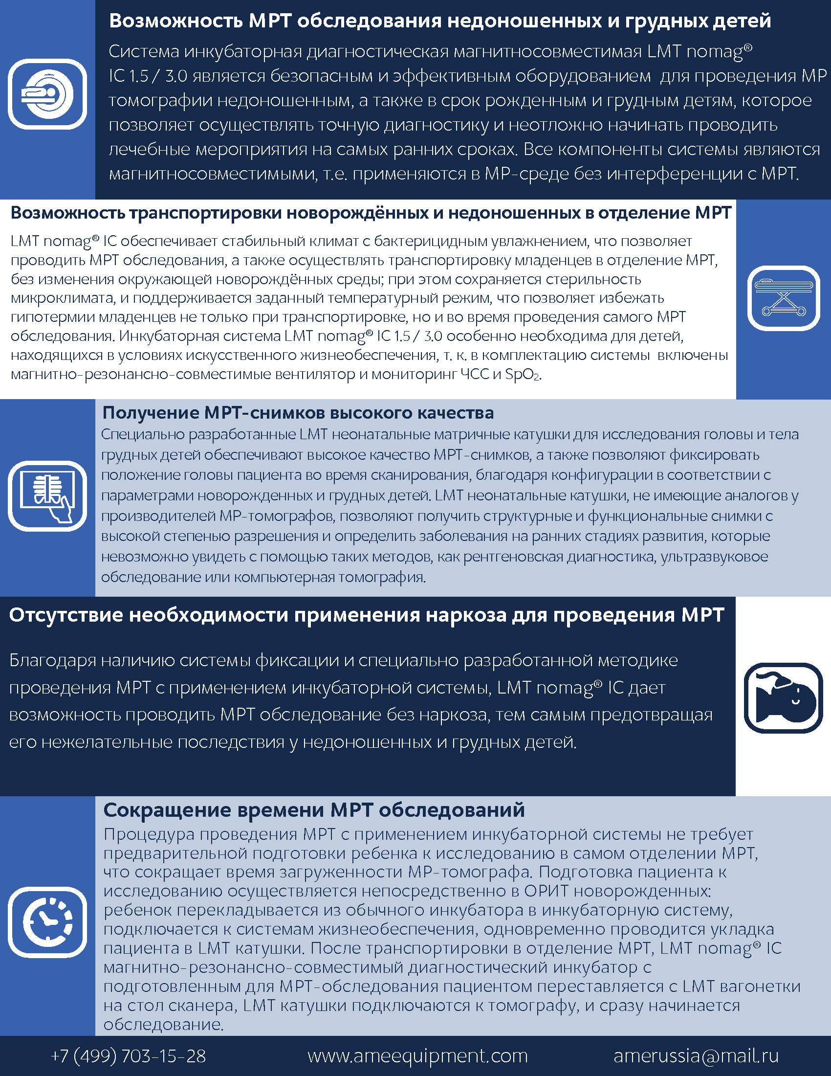 Список преимуществ применения МРТ инкубатора для федерального проекта здравоохранение